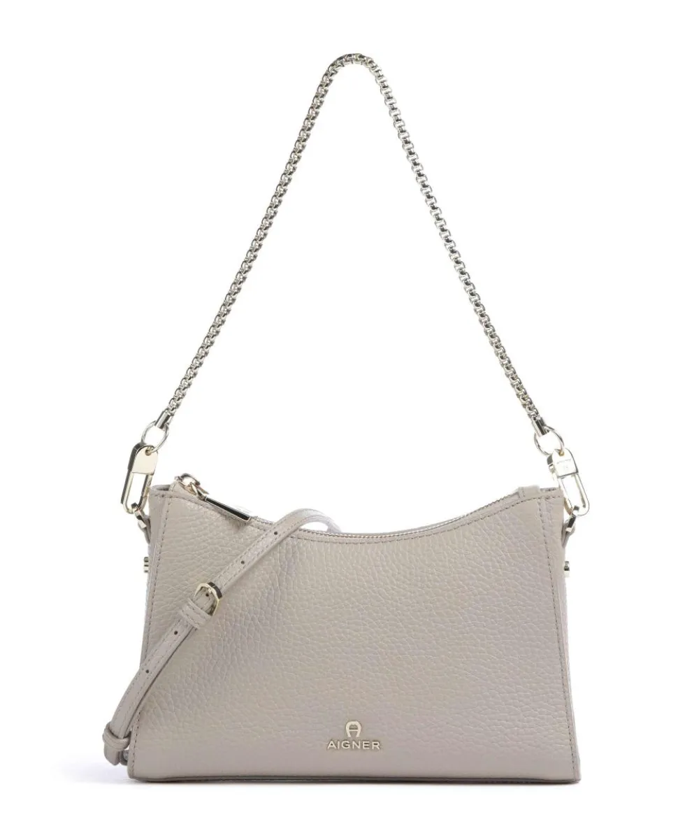 Ivy S Shoulder bag grained cow leather beige