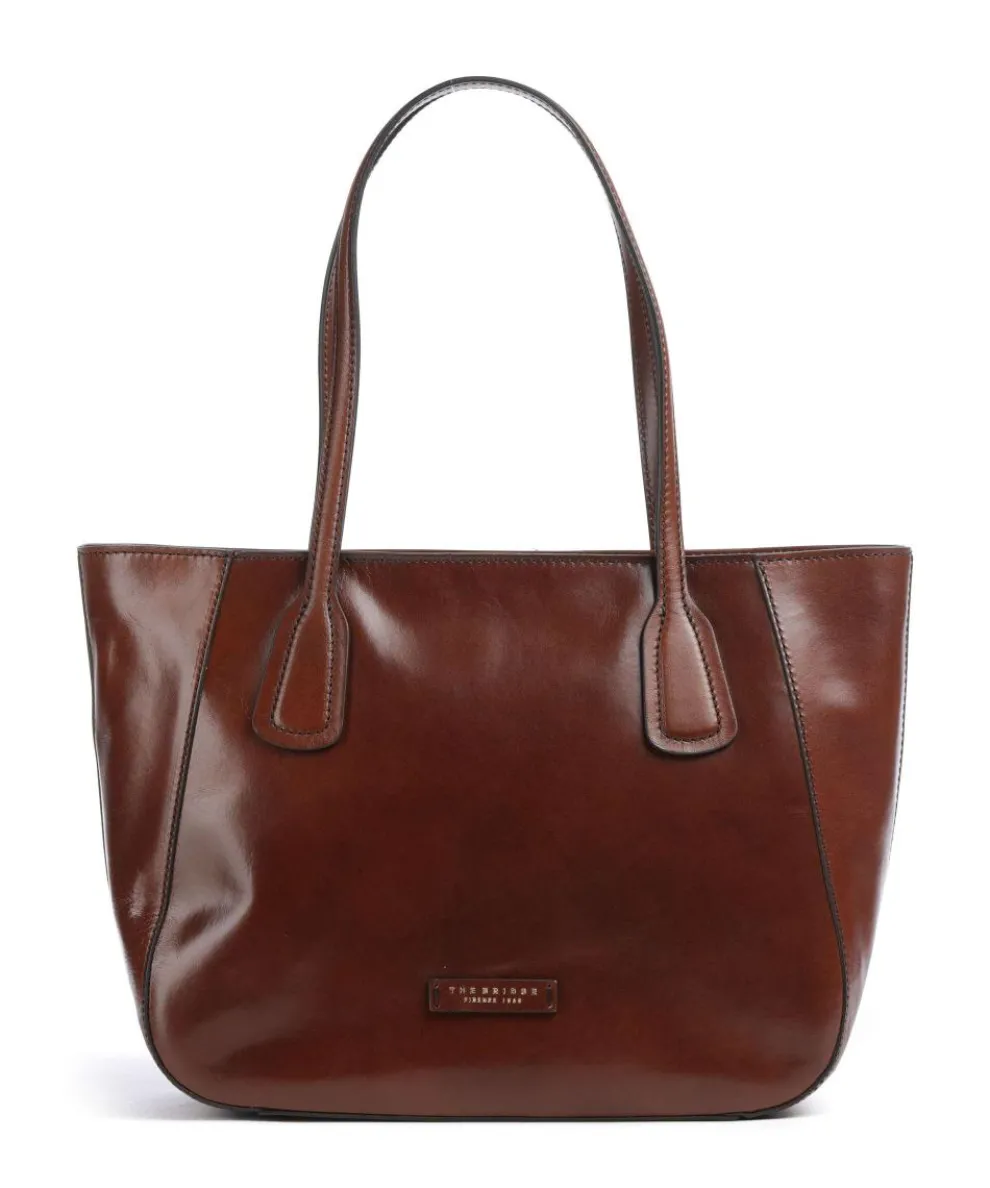 Maddalena Tote bag fine grain cow leather brown