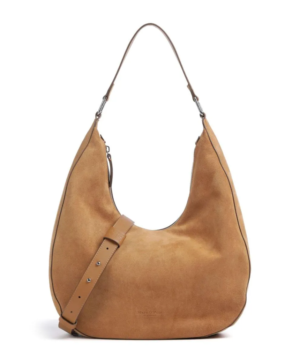 Mita M Hobo bag brushed calfskin camel