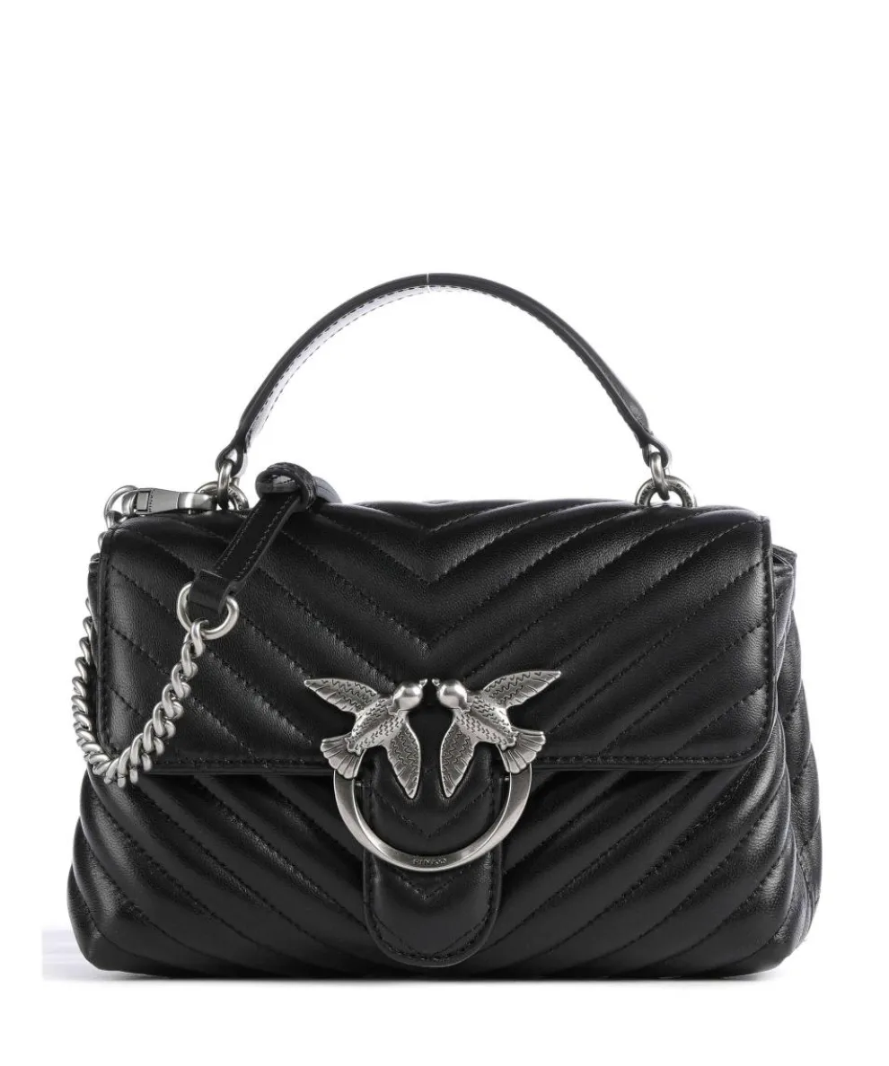 Love Lady Puff Mini Handbag sheepskin leather black