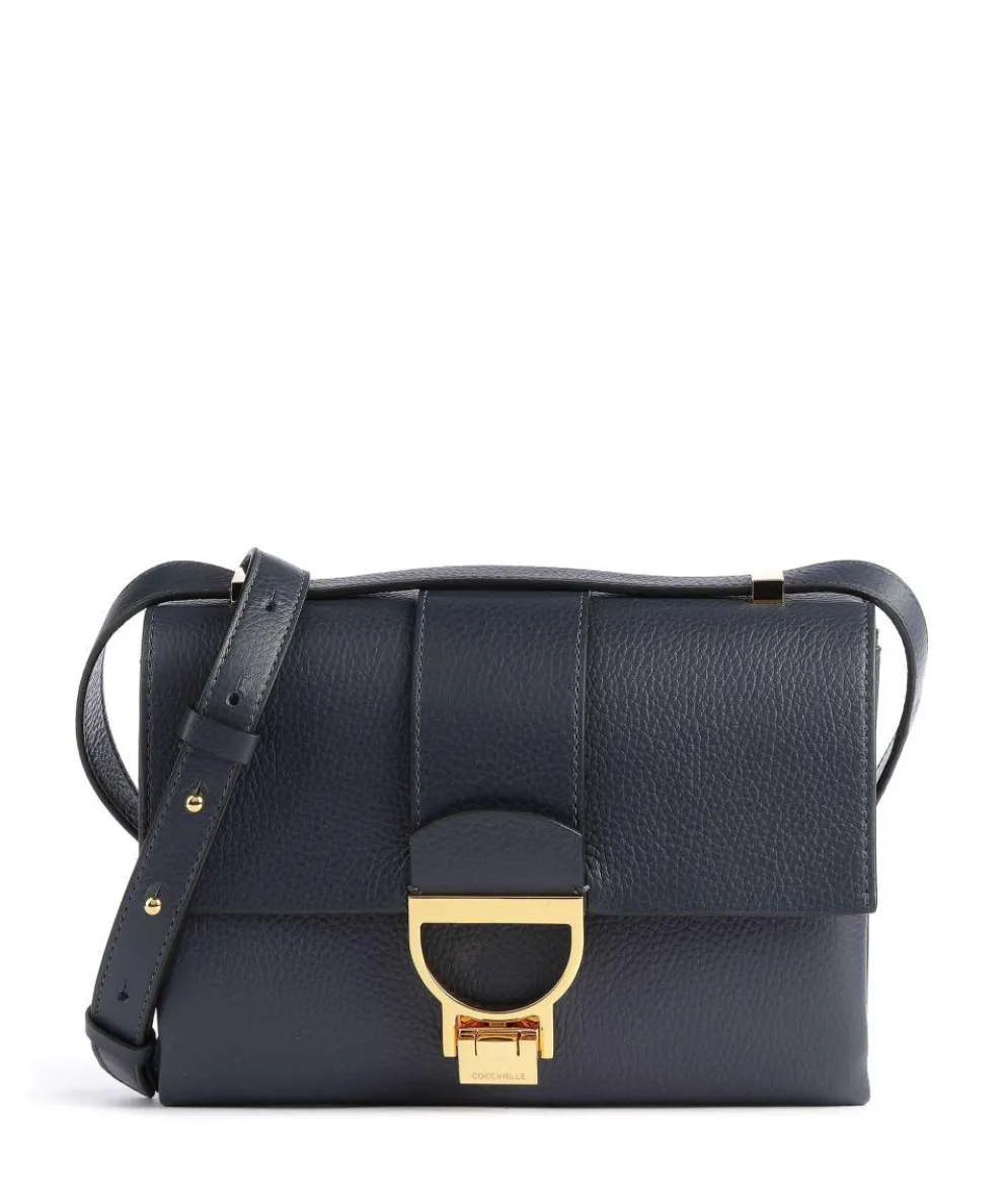 Arlettis Shoulder bag grained leather navy
