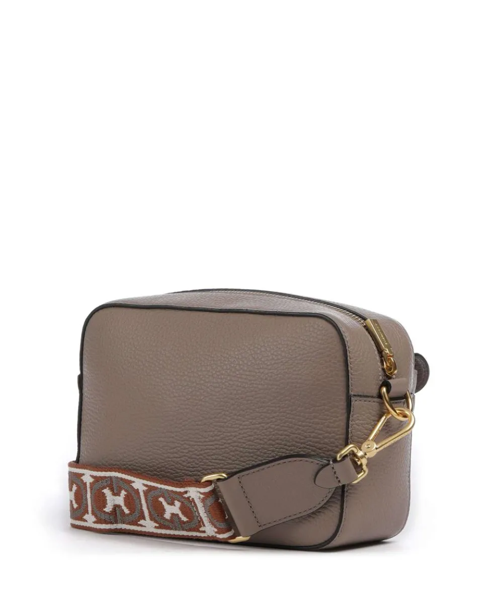 Beat Soft Ribbon Crossbody bag grained leather taupe