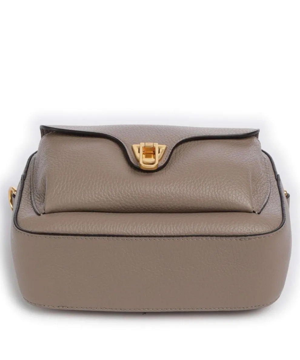 Beat Soft Ribbon Crossbody bag grained leather taupe