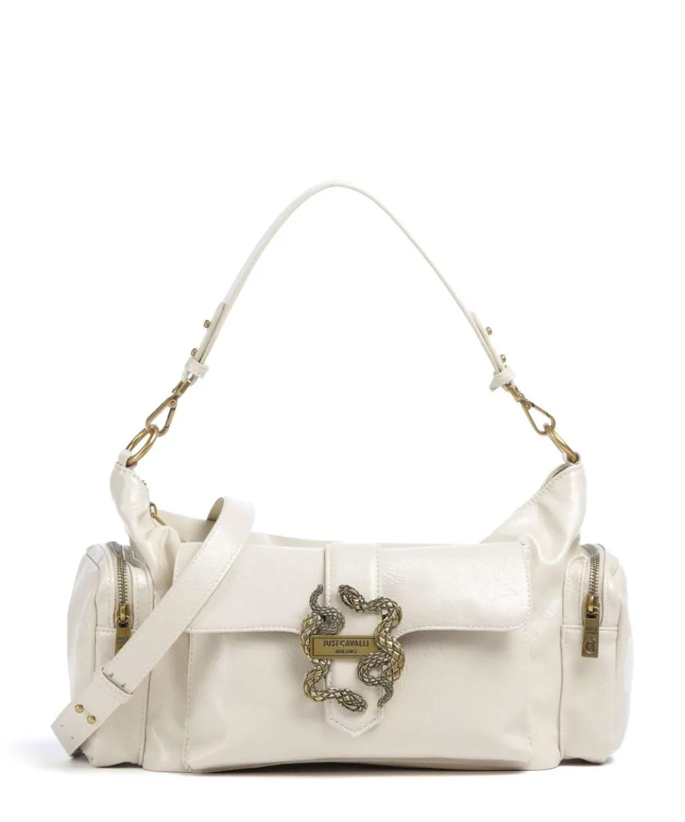 Iconic Snakes Pockets Shoulder bag imitation leather cream