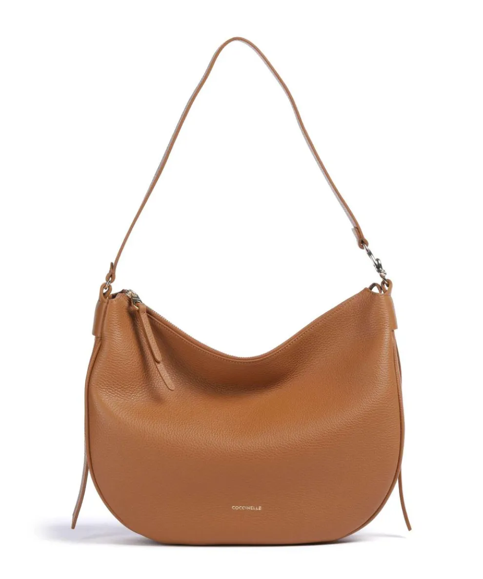 C-Easy Hobo bag grained leather brown