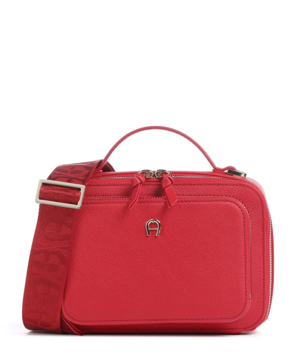 Zita S Crossbody bag grained cow leather red