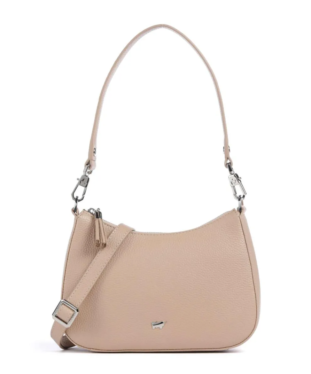 Hanna Shoulder bag grained cow leather beige
