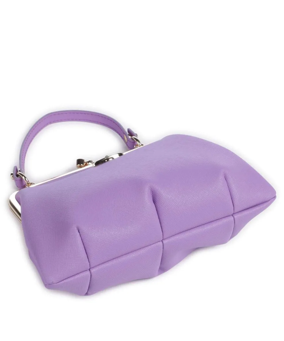 Granny Frame Saffiano Crossbody bag imitation leather violet