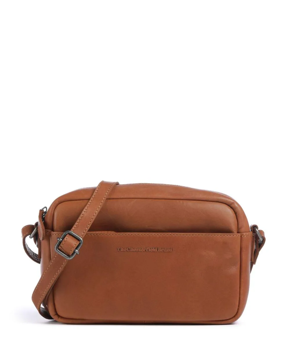 Cow Wax Pull Up Arona Crossbody bag pull-up cow leather cognac