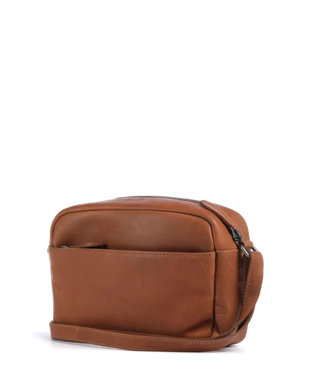 Cow Wax Pull Up Arona Crossbody bag pull-up cow leather cognac