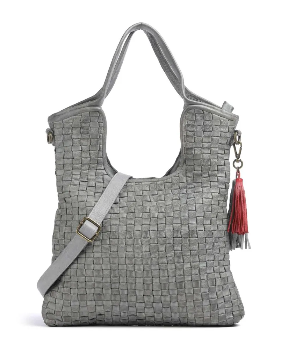 Venusweg 3 Tote bag grained leather grey