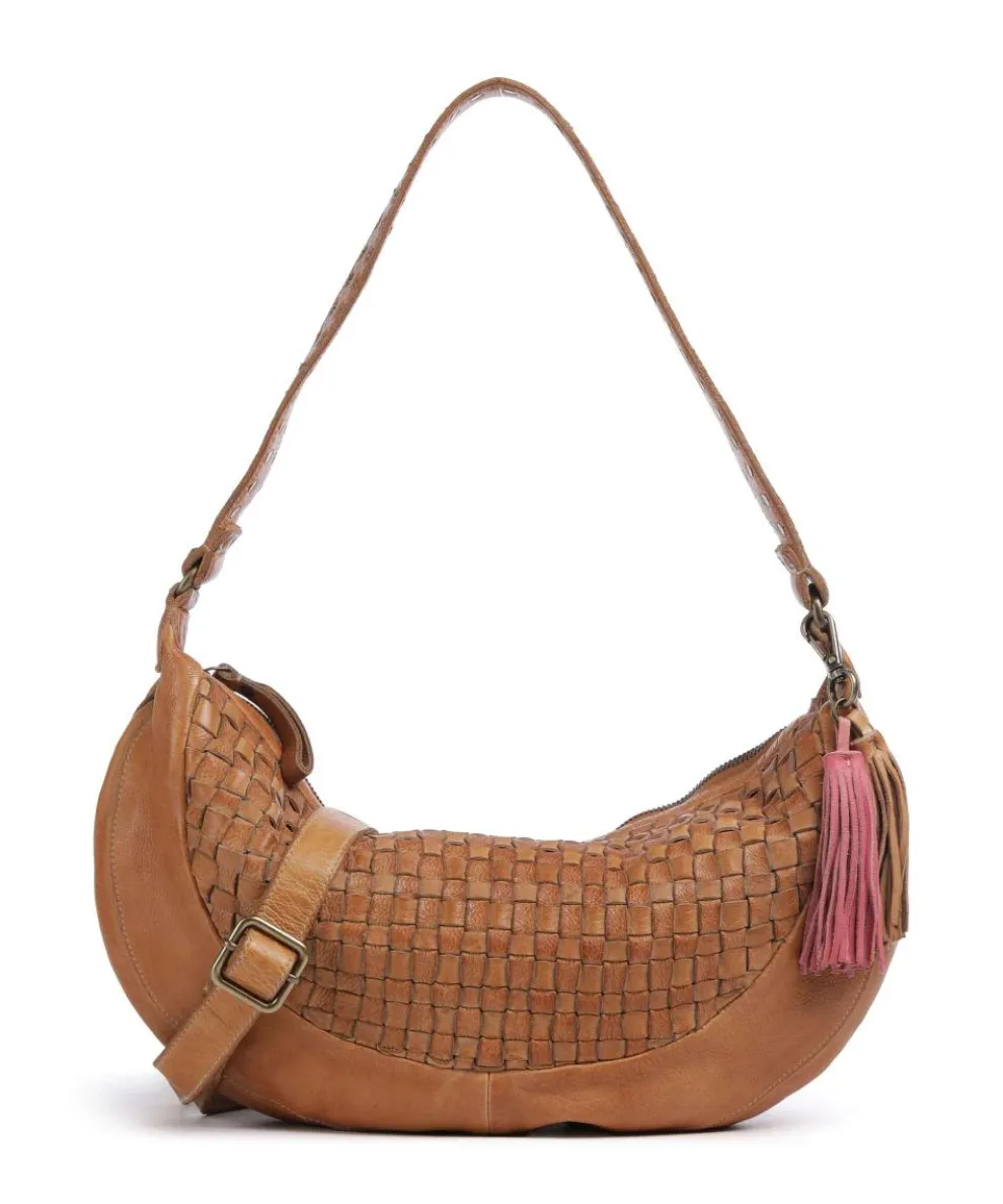 Venusweg 8 Hobo bag grained leather brown