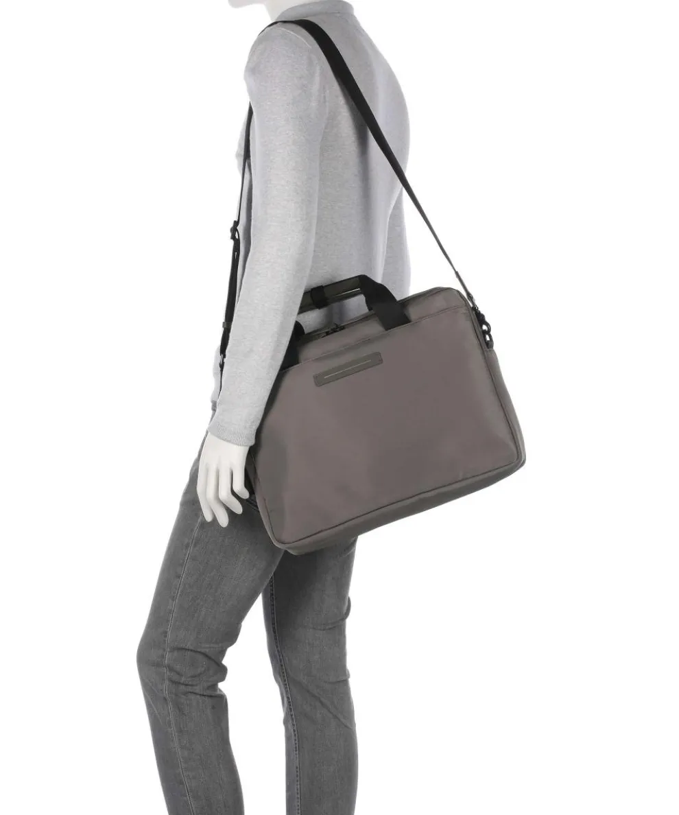 Gion Briefcase 15″ recycled nylon grey