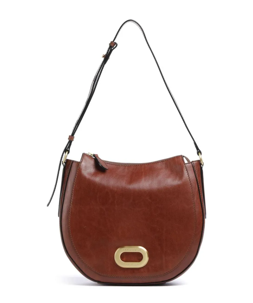 Ilaria Shoulder bag fine grain cow leather brown