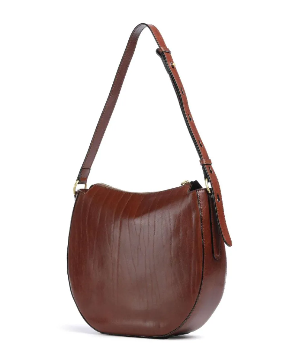Ilaria Shoulder bag fine grain cow leather brown