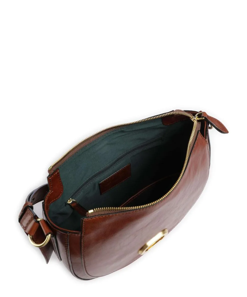 Ilaria Shoulder bag fine grain cow leather brown