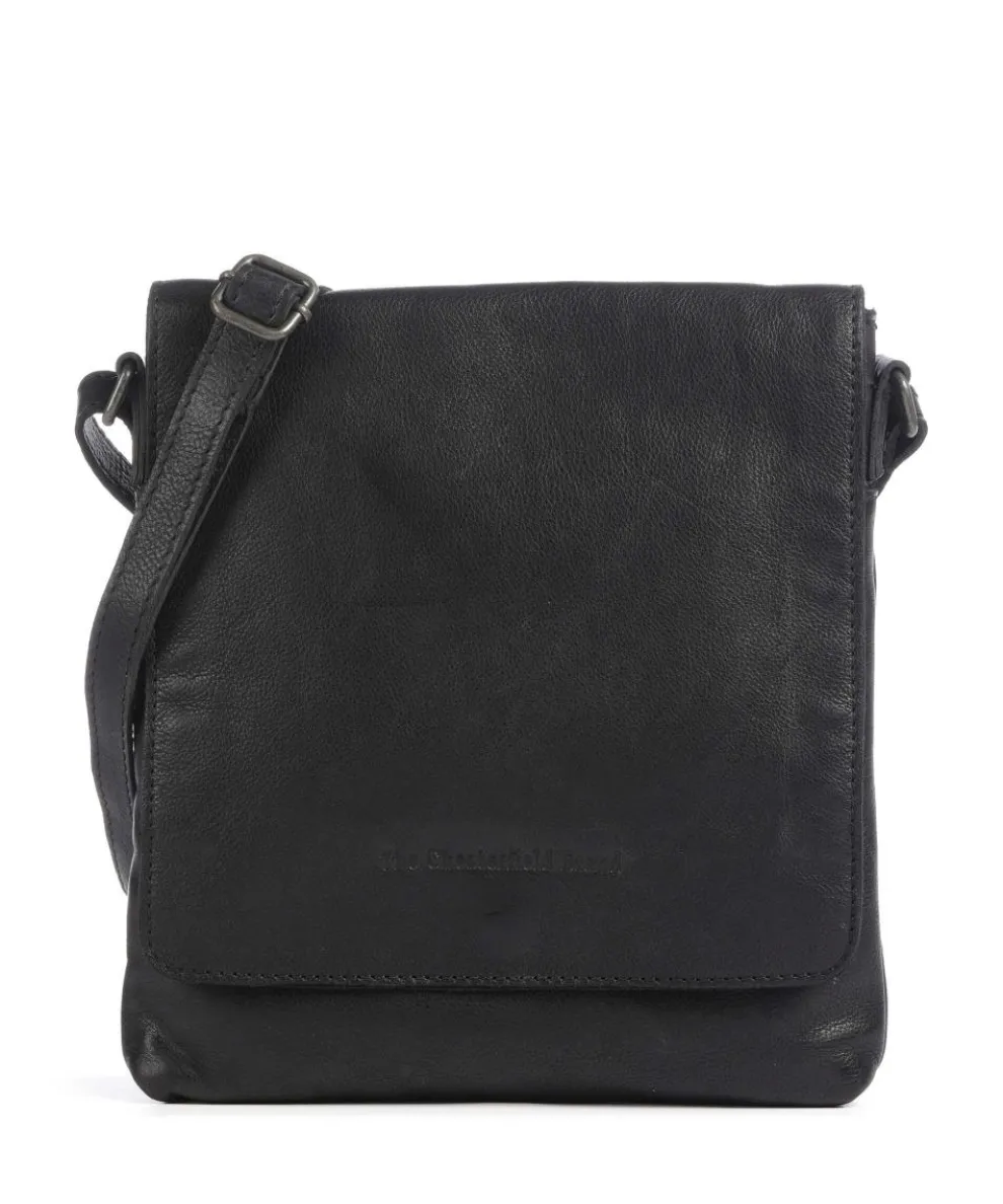Duncan Crossbody bag fine grain cow leather black