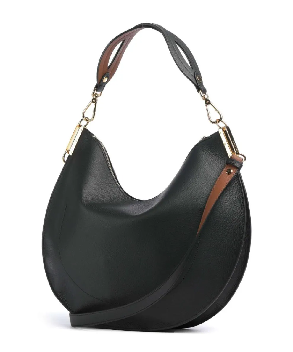 Sunup Hobo bag grained cow leather black
