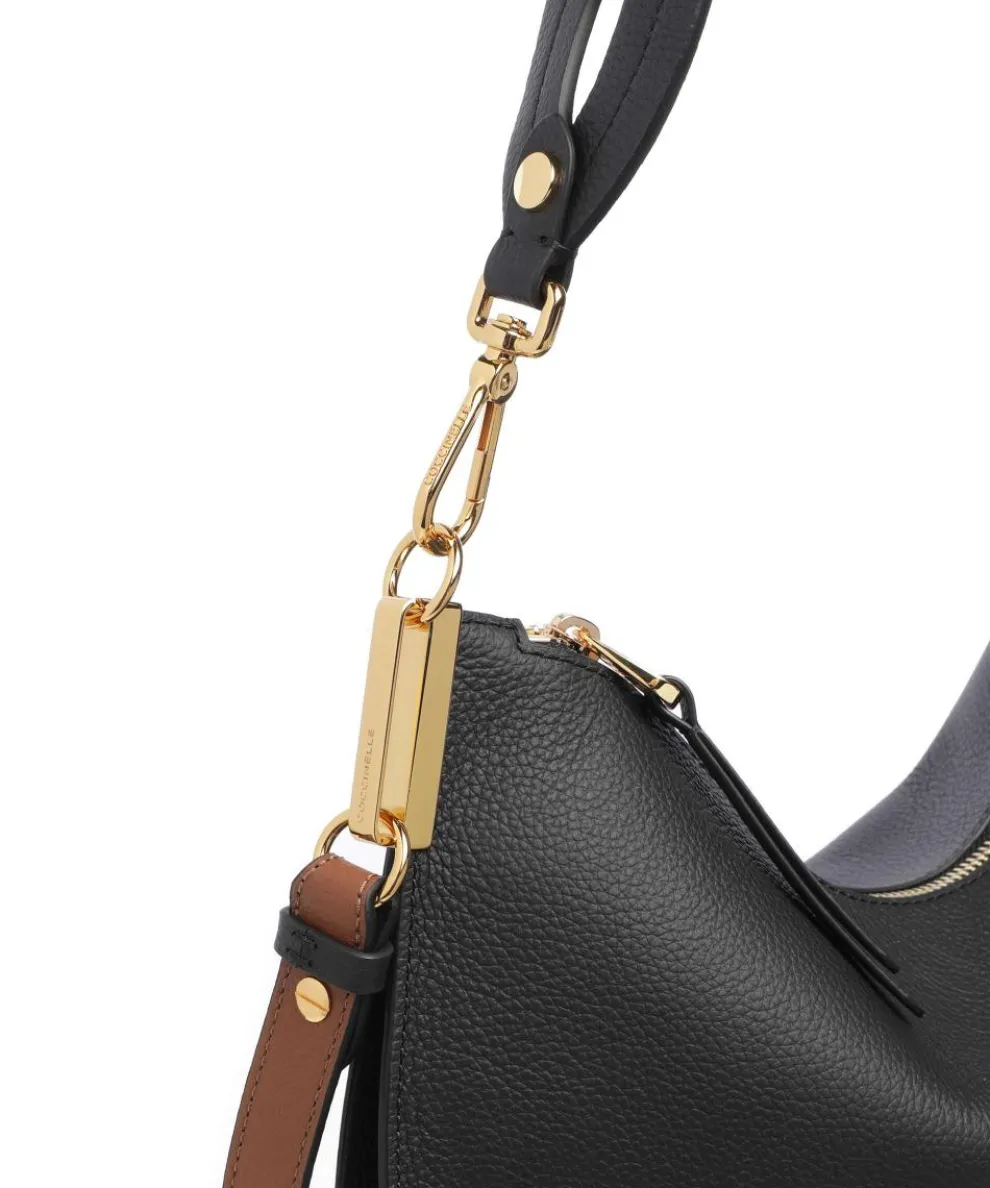 Sunup Hobo bag grained cow leather black