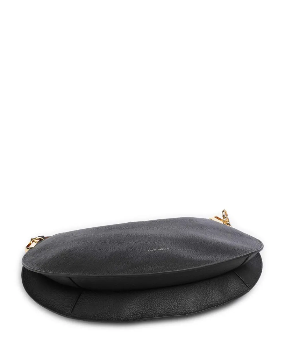 Sunup Hobo bag grained cow leather black