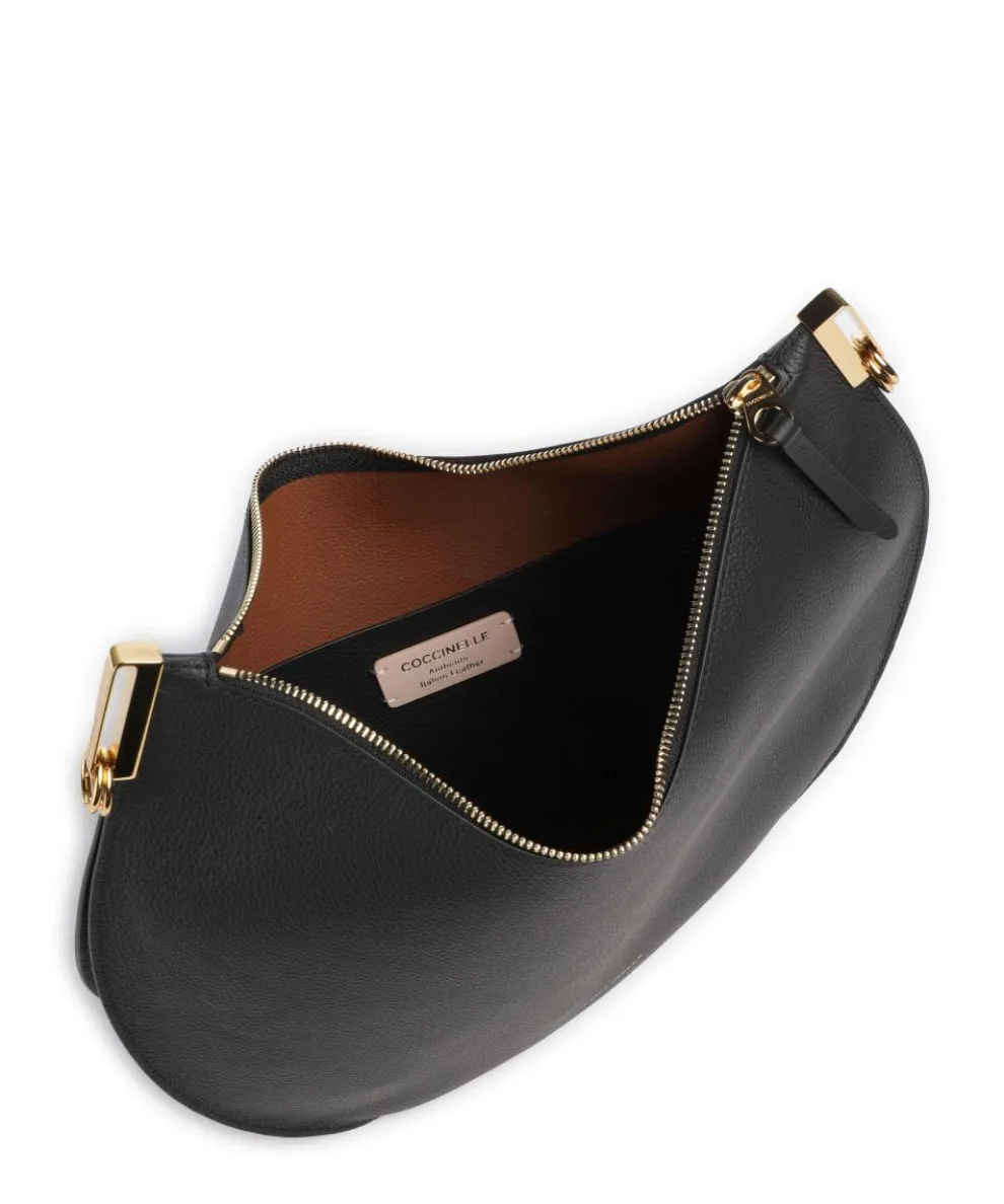 Sunup Hobo bag grained cow leather black