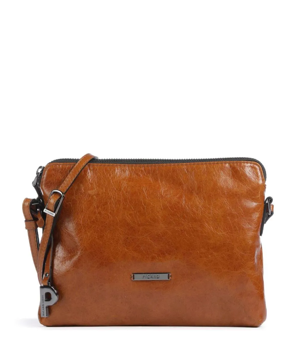 Better Me Crossbody bag grained cow leather cognac