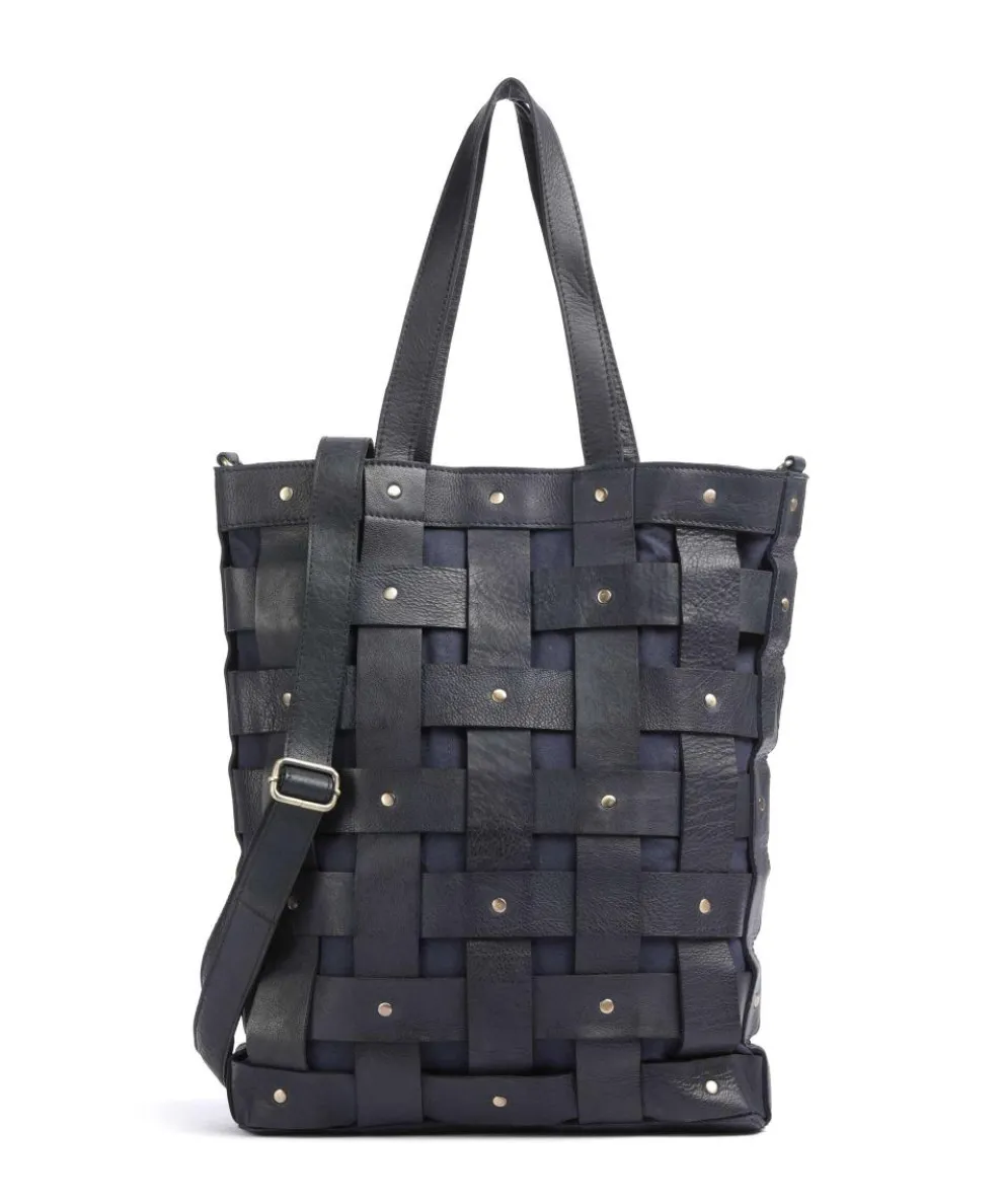 Griesgasse 3 Tote bag grained cow leather dark blue
