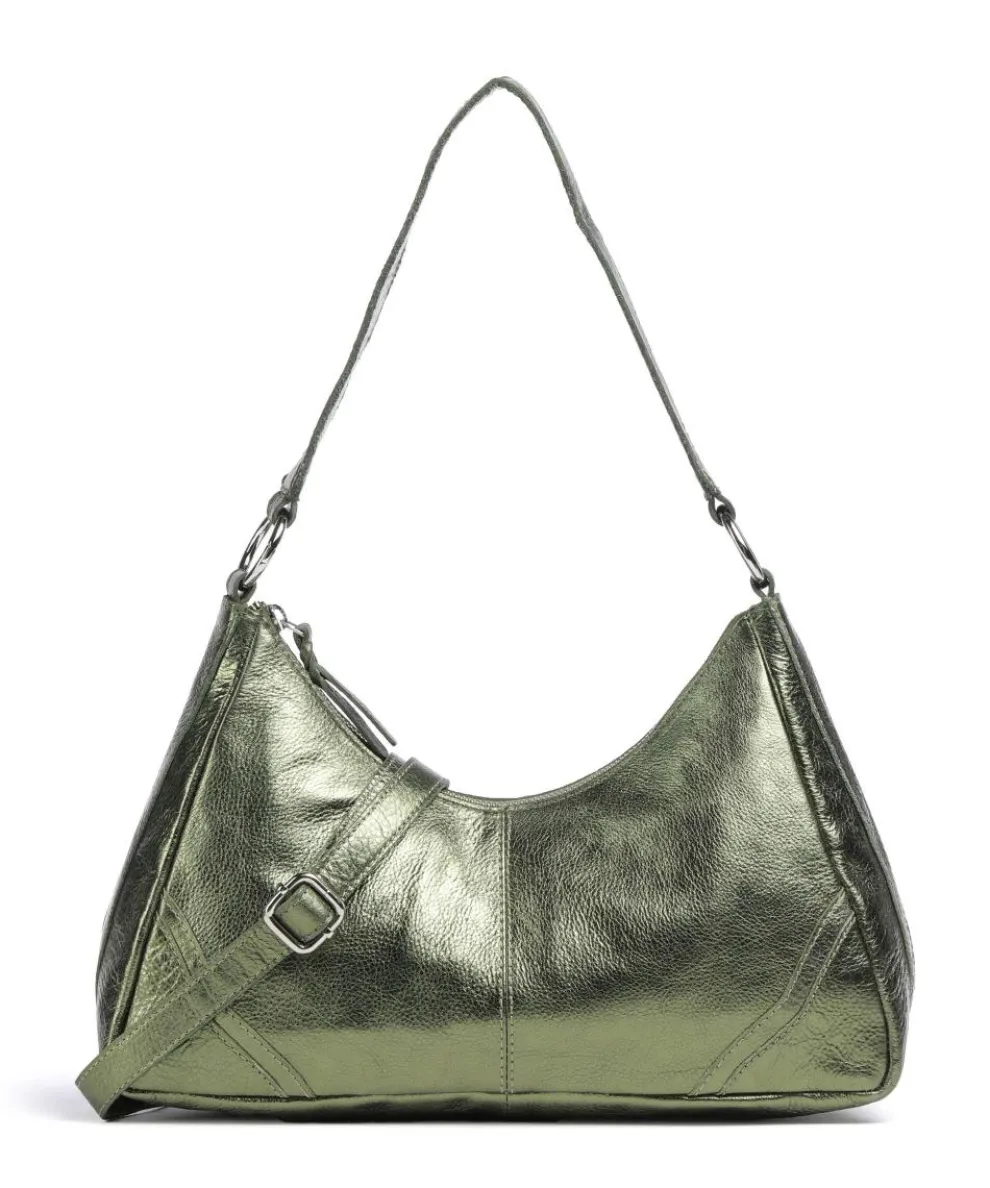 Salvatorgasse 3 Shoulder bag grained cow leather dark green