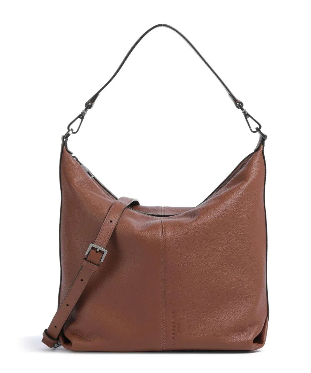 Paris Small Pebble M Hobo bag grained cow leather brown