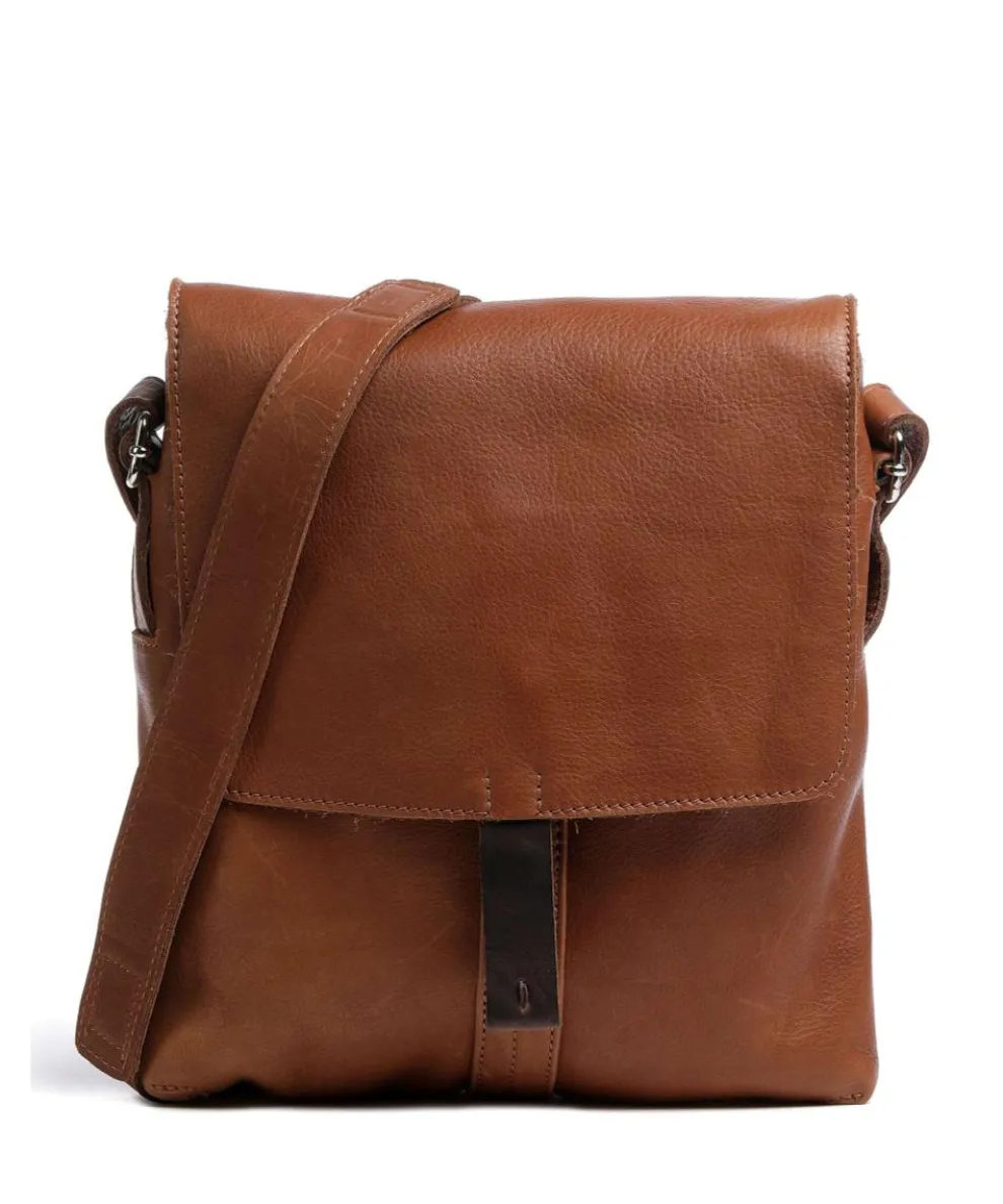 Lift Crossbody bag grained leather cognac