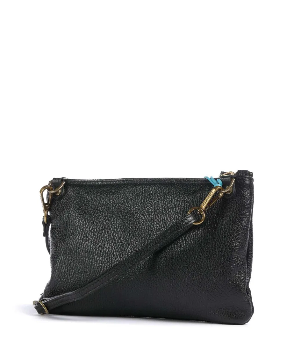 Zante Olly Crossbody bag grained calfskin black