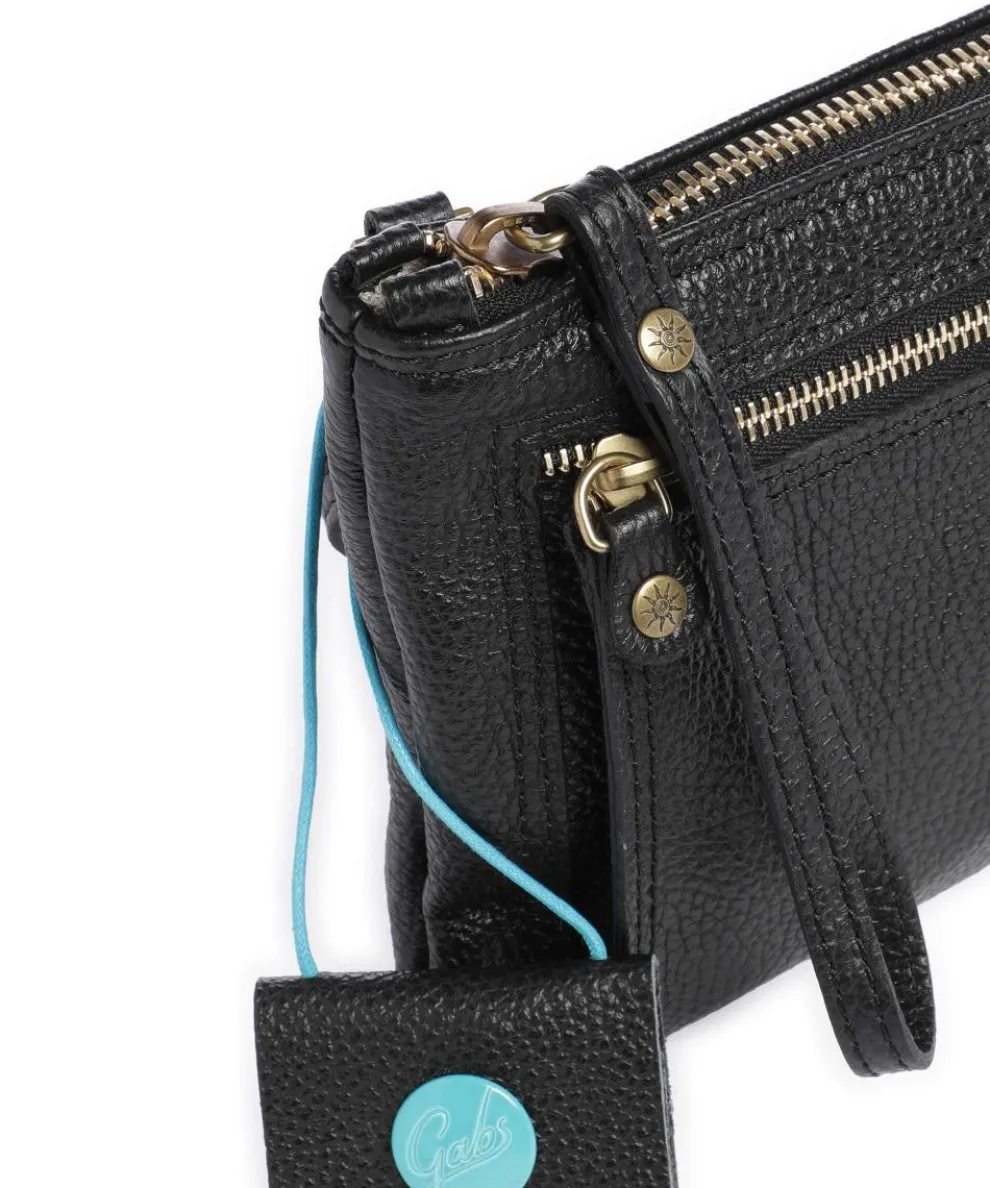 Zante Olly Crossbody bag grained calfskin black