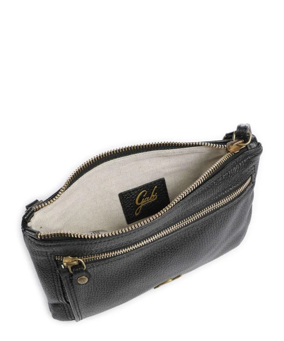 Zante Olly Crossbody bag grained calfskin black