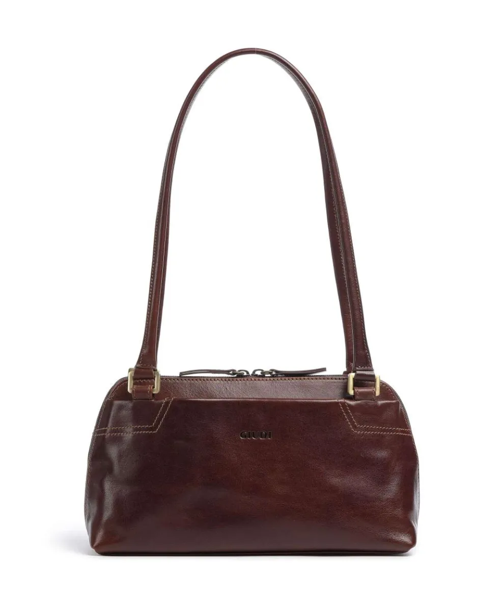 Single Tracollina Shoulder bag fine grain cow leather brown