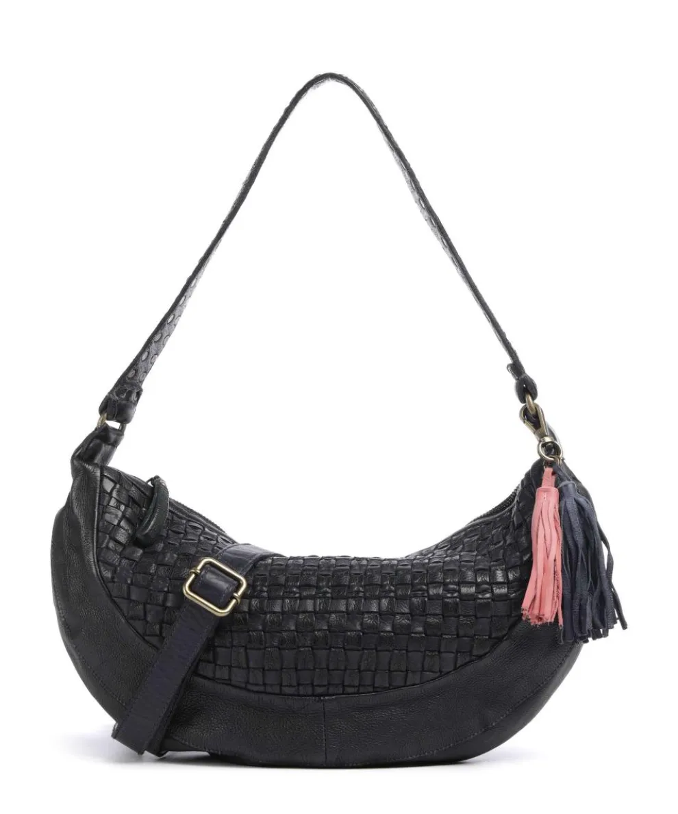 Venusweg 8 Hobo bag grained leather navy