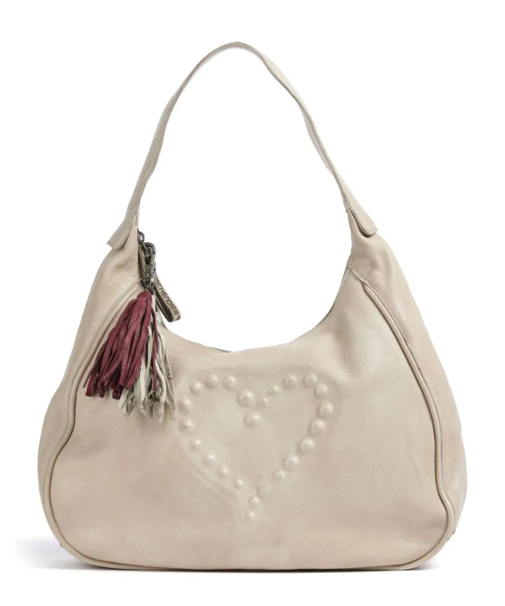 Herzoggasse 6 Shoulder bag grained cow leather beige
