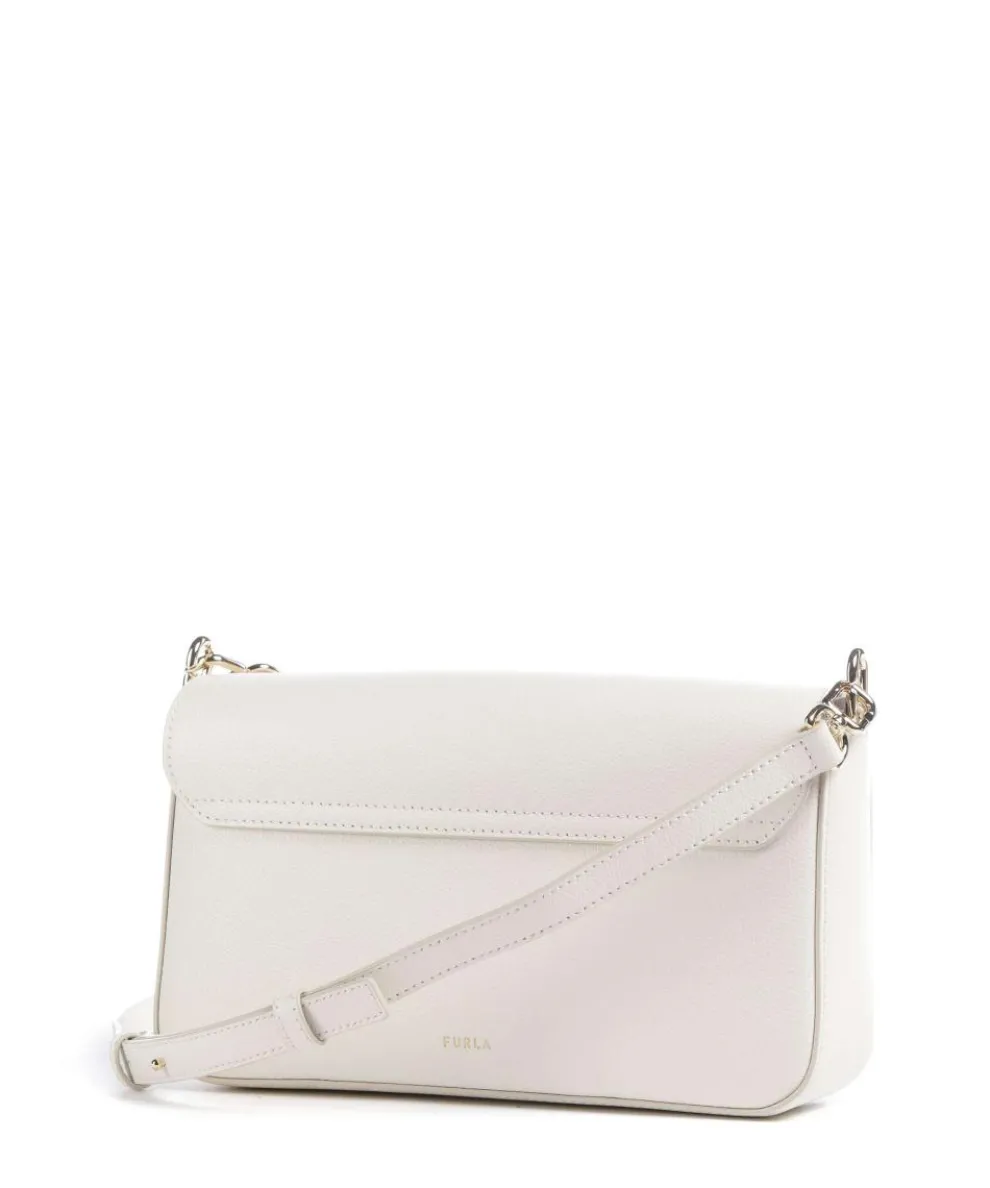 Iride S Crossbody bag grained leather cream