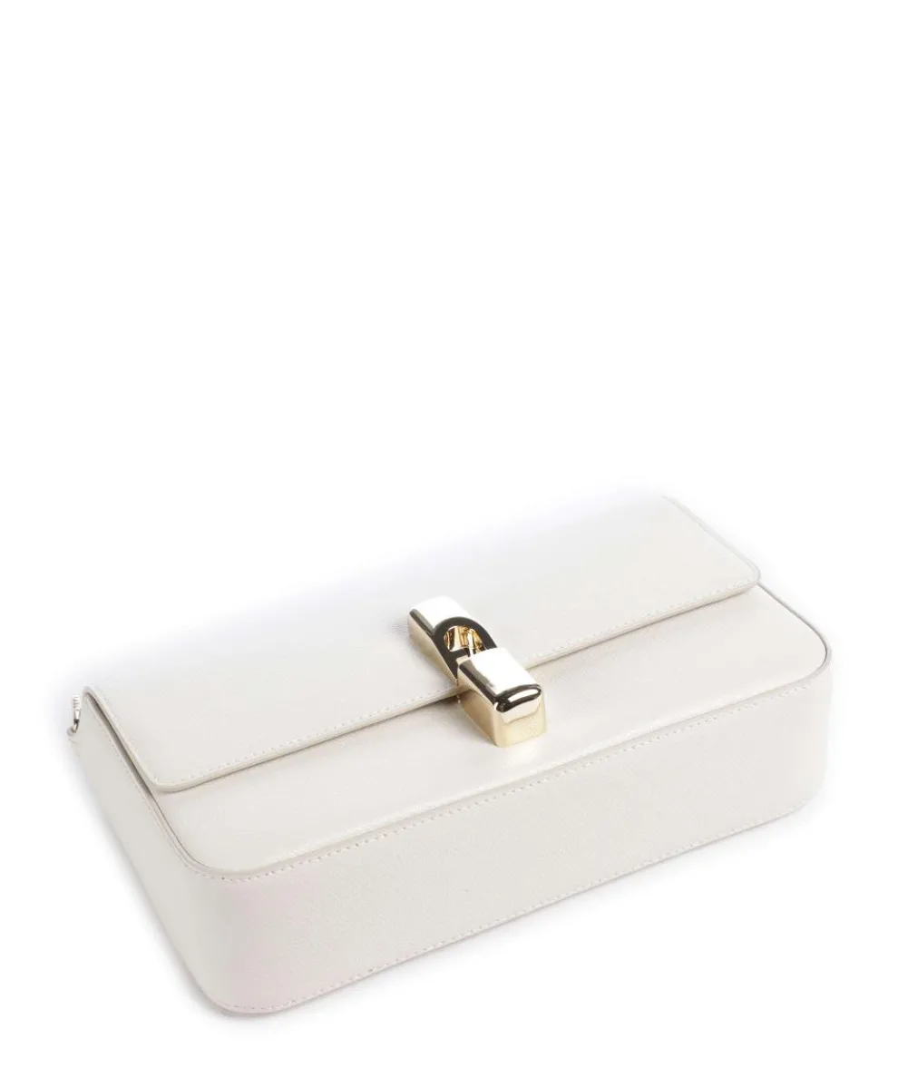 Iride S Crossbody bag grained leather cream