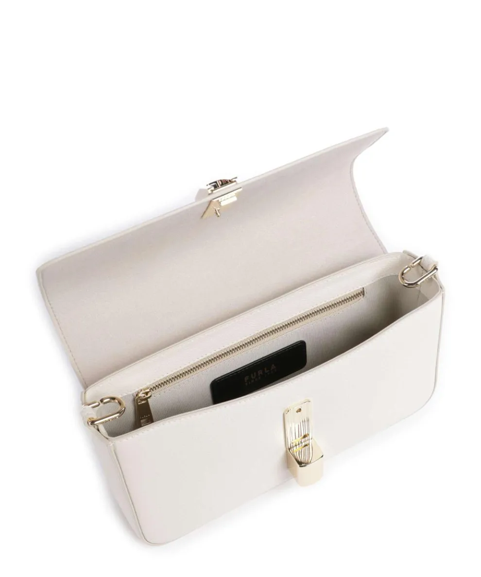 Iride S Crossbody bag grained leather cream