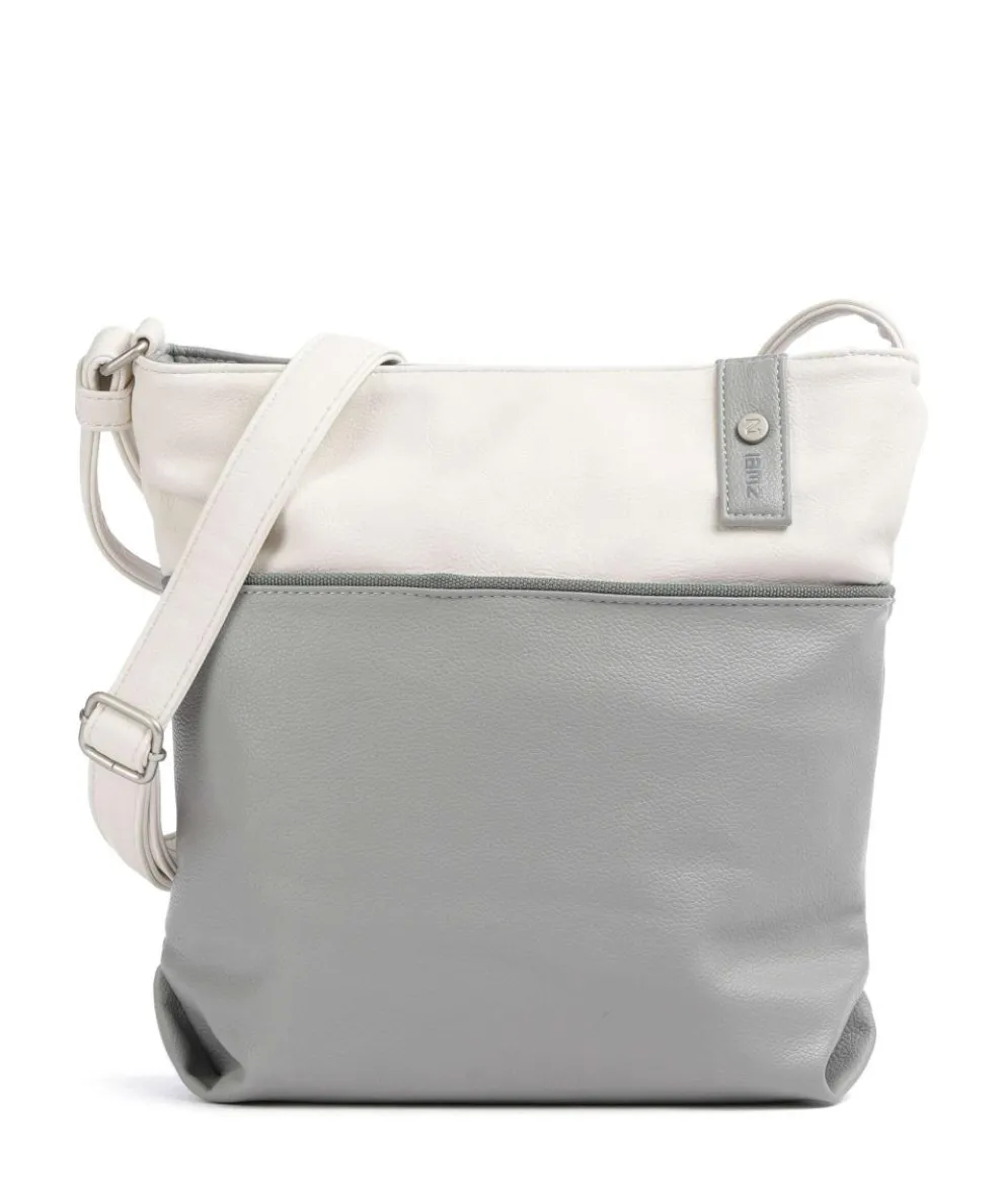 Jana J10 Shoulder bag imitation leather grey/white