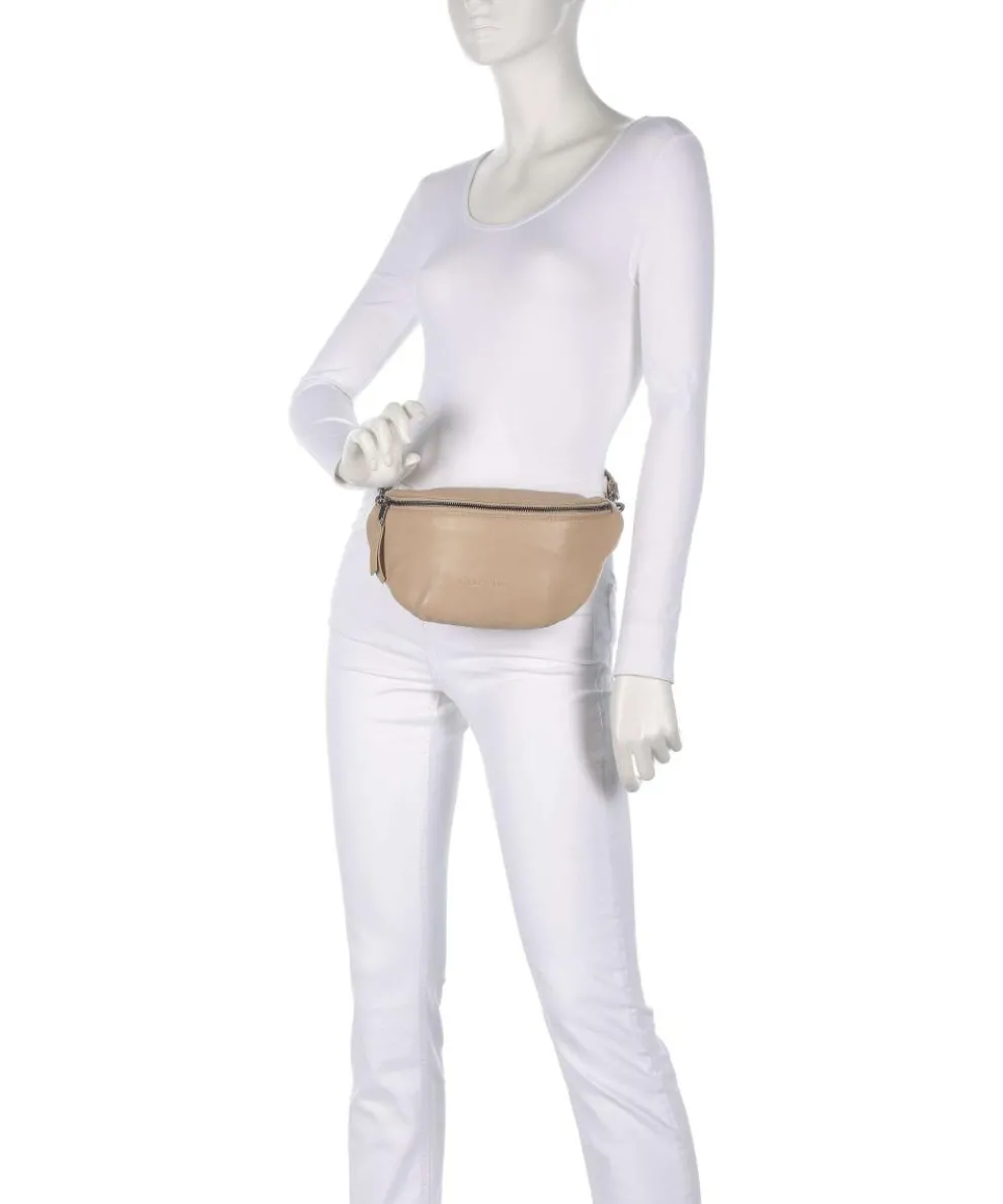 Tavia Sheep Natural Fanny pack sheepskin leather beige