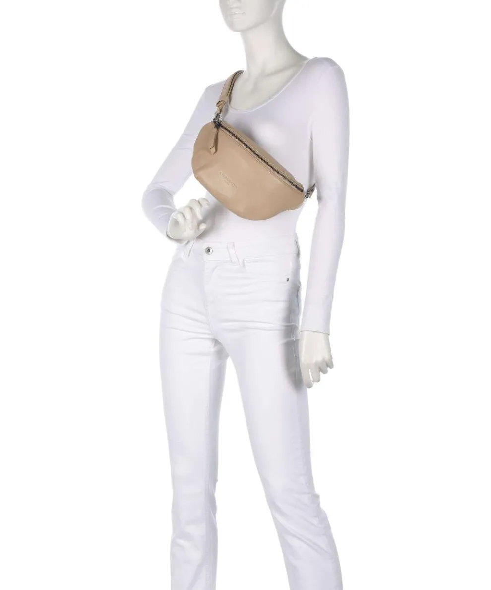 Tavia Sheep Natural Fanny pack sheepskin leather beige