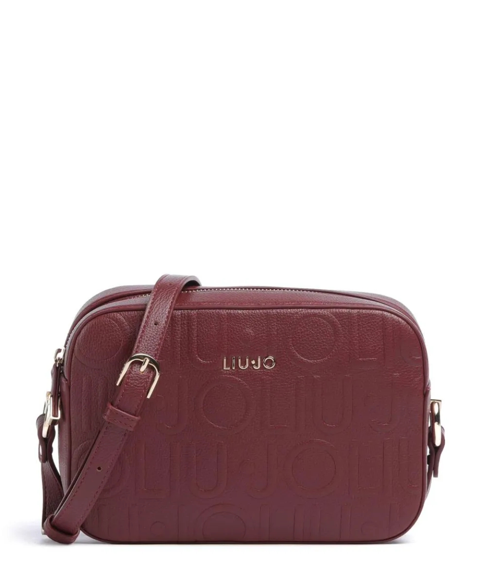 Manhattan M Crossbody bag imitation leather wine