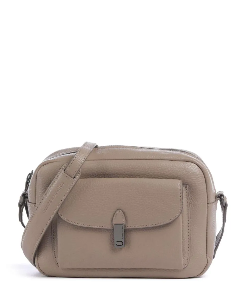 Philocalists Posh Crossbody bag grained leather taupe