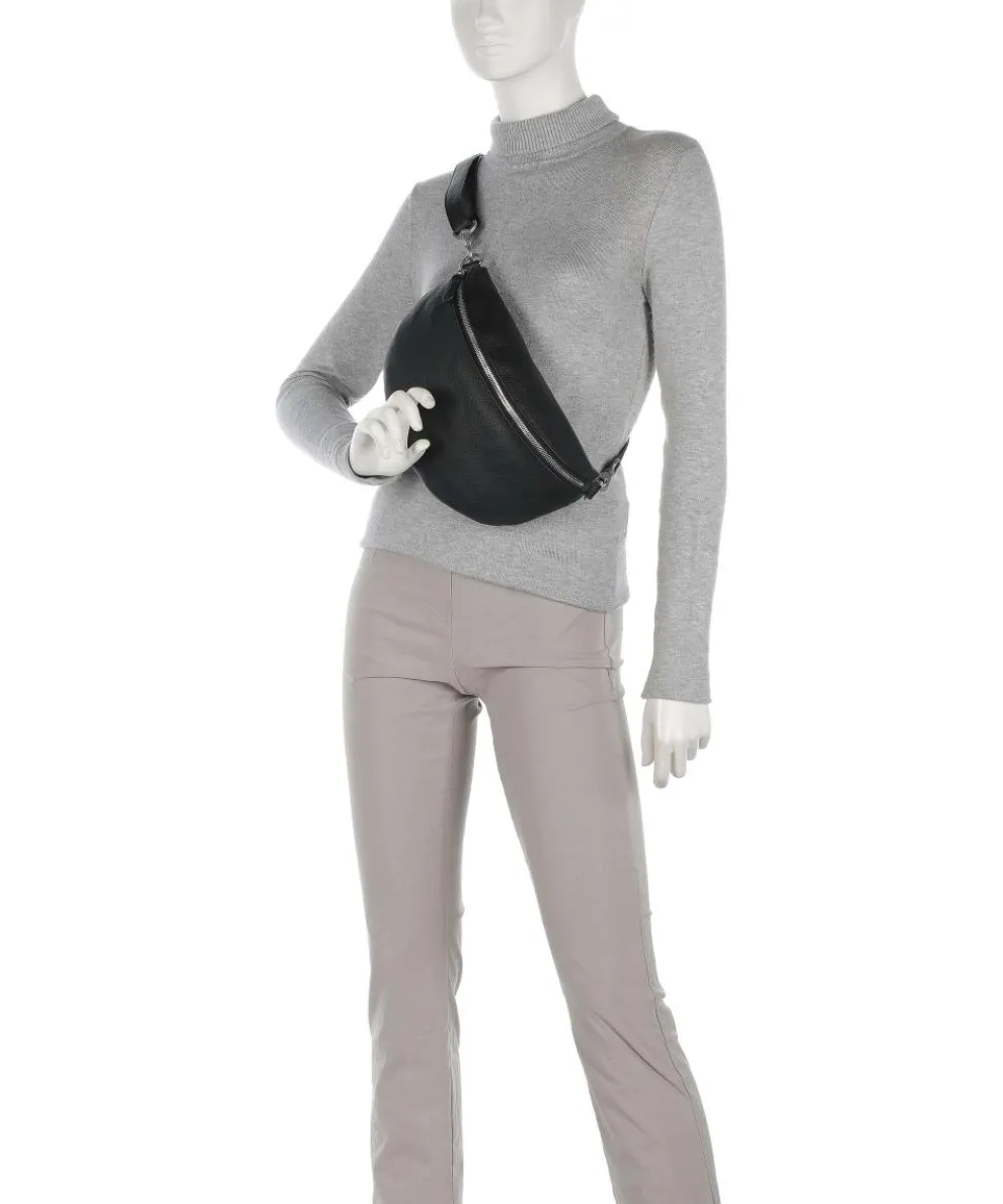 Luis Fanny pack grained cow leather black