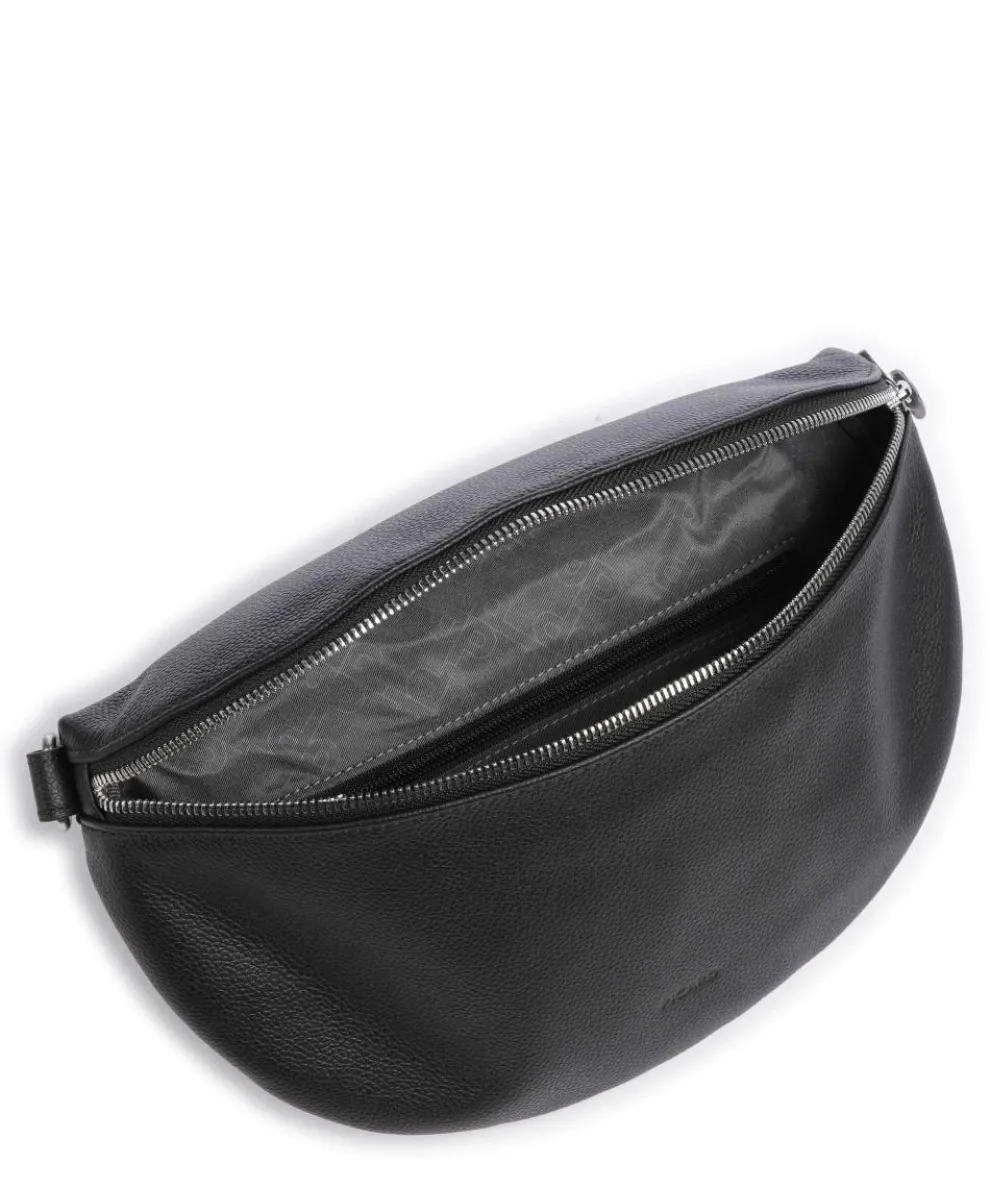 Luis Fanny pack grained cow leather black