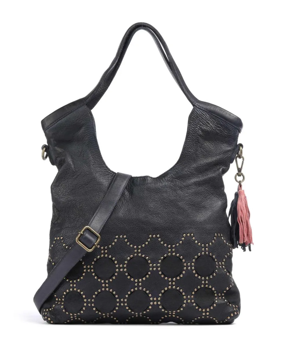 Schubertgasse 5 Tote bag grained leather navy