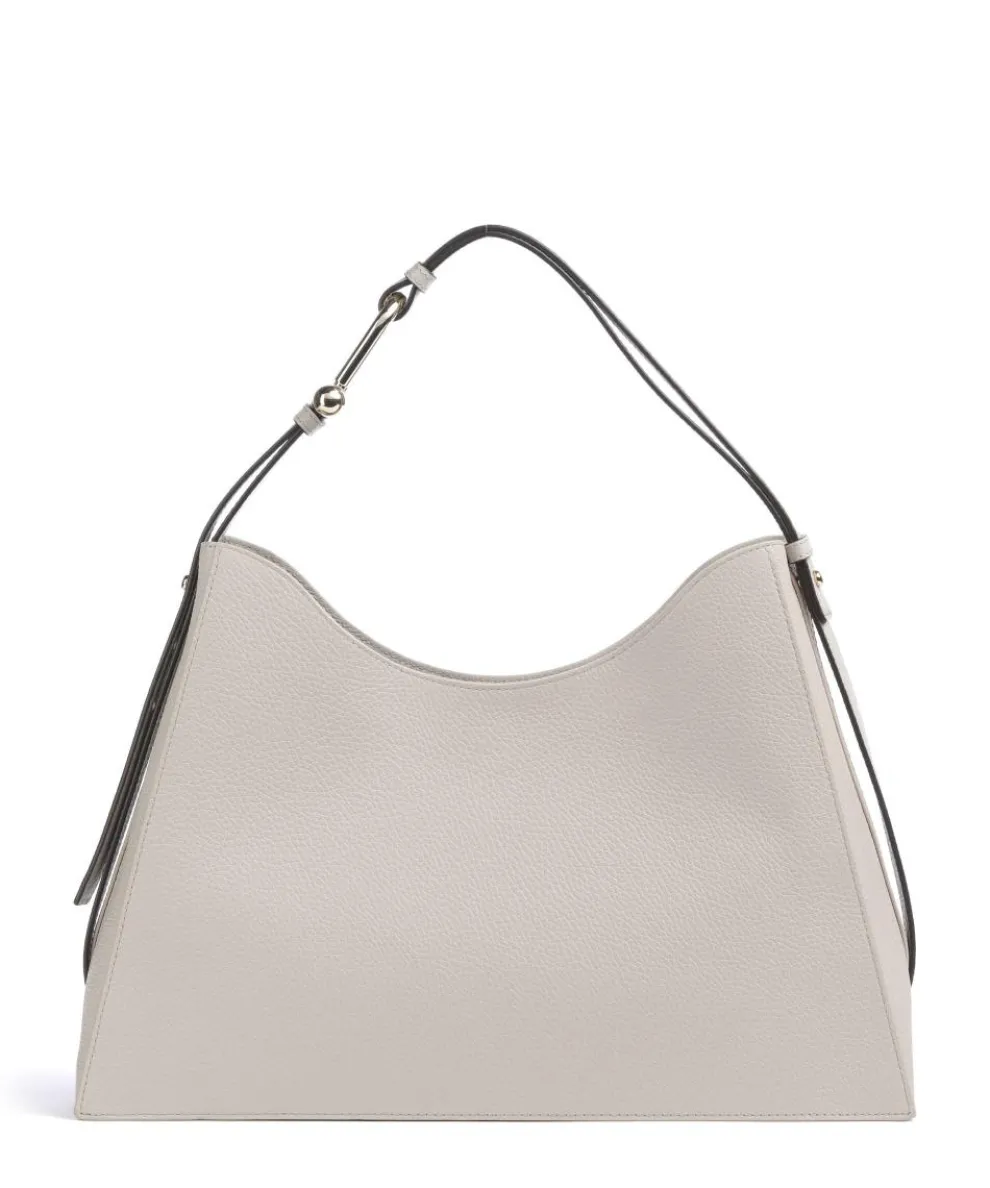 Nuvola L Hobo bag grained cow leather beige