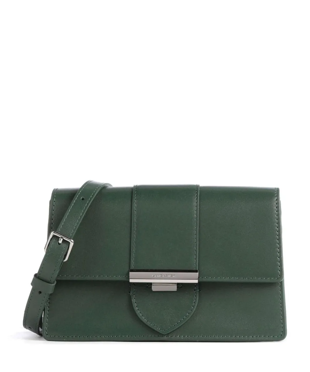Paris Ily Crossbody bag fine grain cow leather dark green