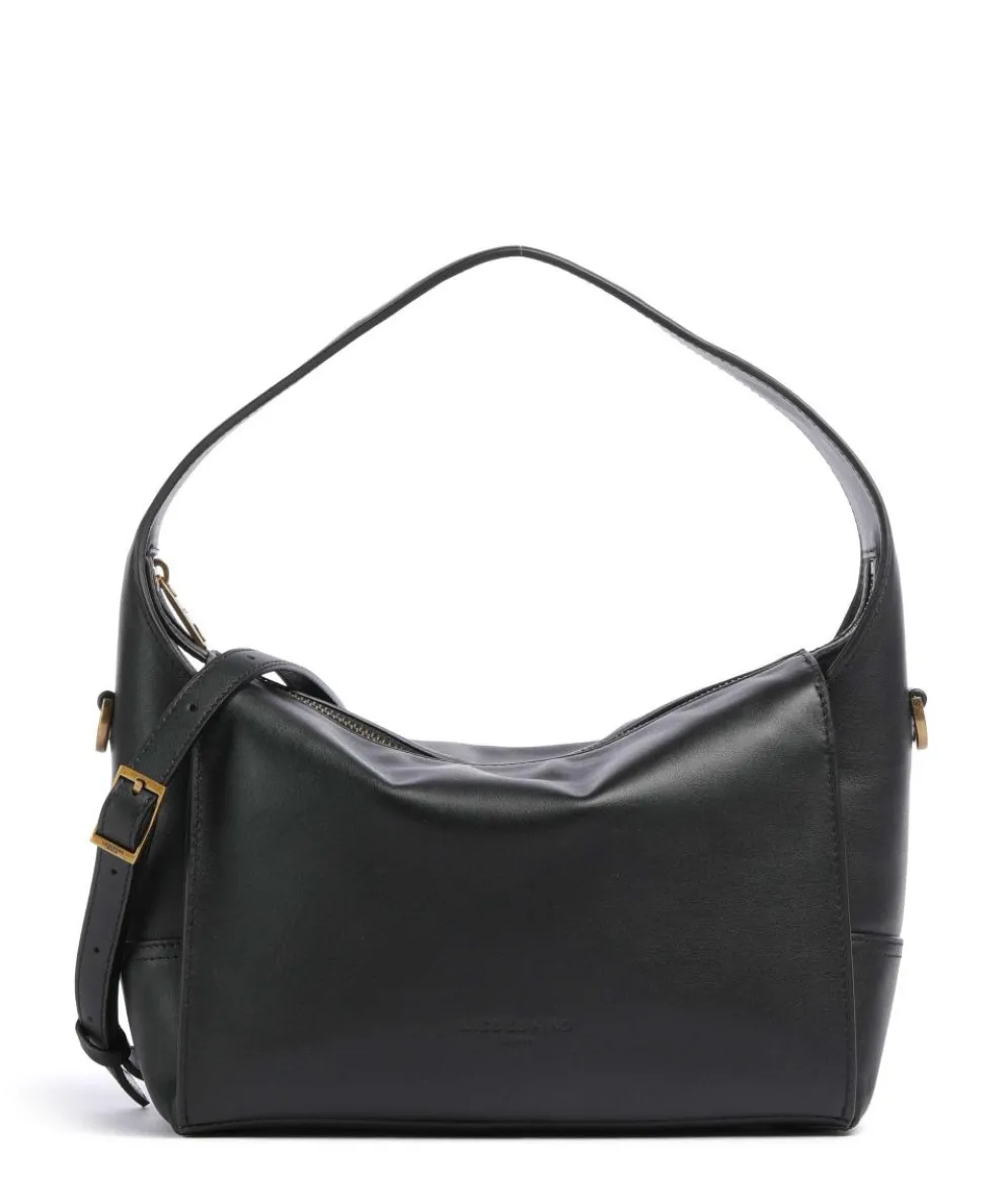 Lou Calf Optic S Hobo bag leather black